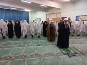 تصاویر/ حضور امام جمعه آران و بیدگل در هنرستان دخترانه شهید صالح یار