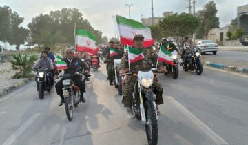 فیلم| رژه موتوری بسیجیان به مناسبت دهه فجر