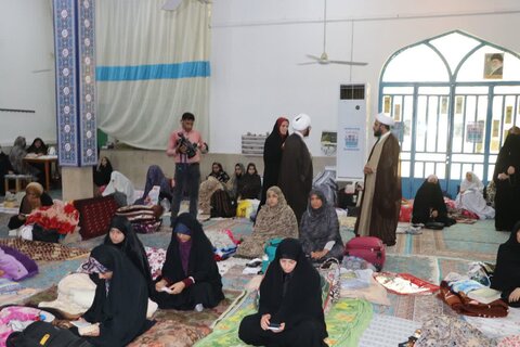 تصاویر/ اعتکاف دانش آموزان دختر در  مسجد کوثر بندرعباس