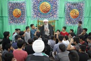 تصاویر/ حضور امام جمعه بوشهر در جمع دانش آموزان معتکف