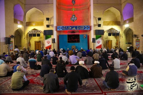 تصاویر/ امراسم معنوی اعتکام در مسجد جامع ملا اسماعیل یزد