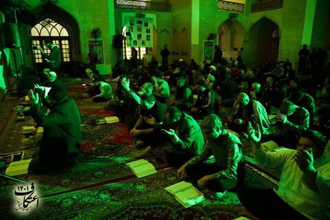 تصاویر/ امراسم معنوی اعتکام در مسجد جامع ملا اسماعیل یزد