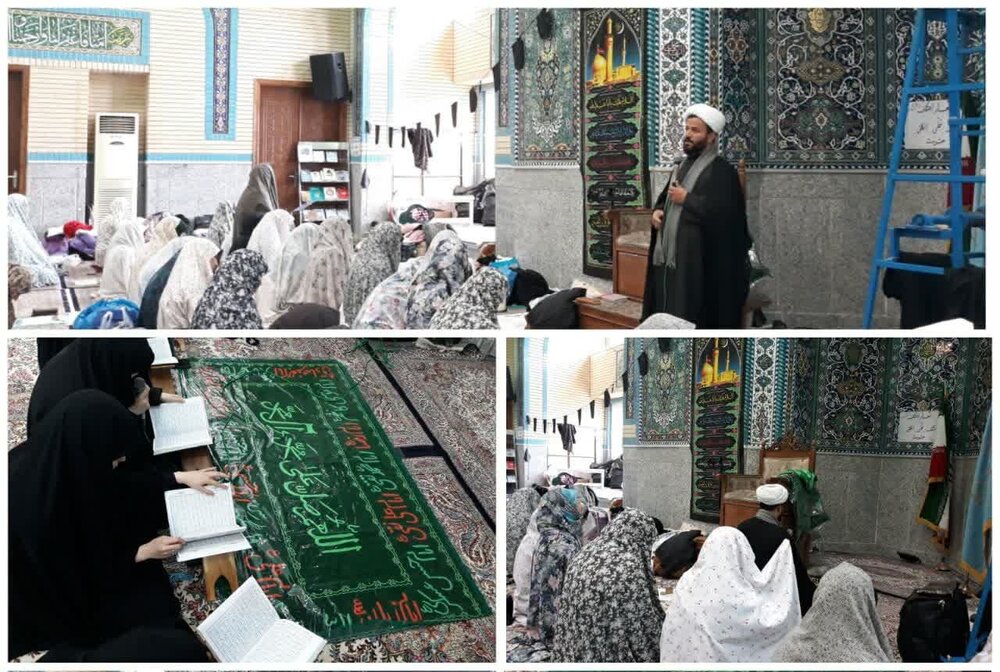 حضور ۲۱۰  معتکف جامعةالزهرا(س) در مسجد امام حسین(ع)