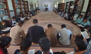 تصاویر/ محفل انس با قرآن در مدرسه علمیه مولود کعبه جاسک