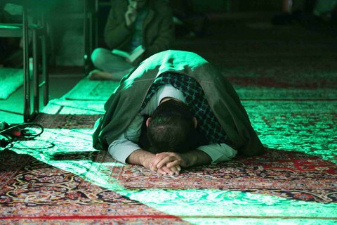 تصاویر/ مراسم معنوی اعتکاف در مدرسه علمیه مروی تهران