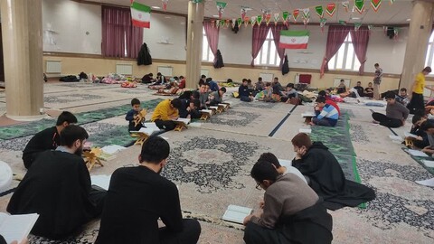 تصاویر/ آخرین ساعات اعتکاف در مسجد خاتم الانبیاء مدرسه علمیه سلماس