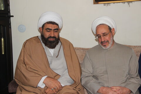 تصاویر / دیدار مدیر حوزه علمیه استان قزوین با روحانی مبارز سیاسی قبل از انقلاب اسلامی