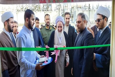 افتتاح ساختمان جدید مدرسه علمیه امیرالمومنین(ع)صحنه با حضور آیت الله علماء
