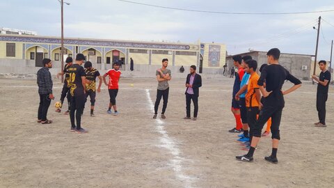 تصاویر/مسابقات فوتسال دهه فجر در حوزه علمیه امیرالمومنین(ع) سندرک