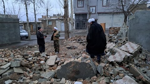 تصاویر/ بازدید دبیر ستاد امر به معروف آذربایجان‌غربی از مناطق زلزله‌زده خوی