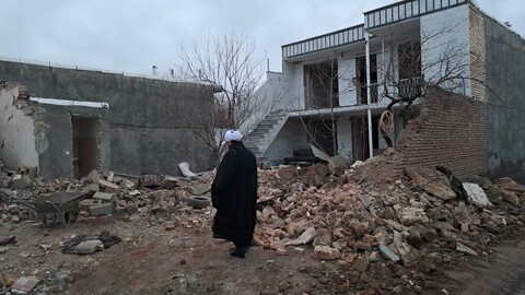 تصاویر/ بازدید دبیر ستاد امر به معروف آذربایجان‌غربی از مناطق زلزله‌زده خوی