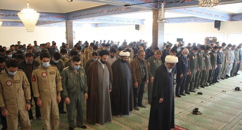 تصاویر/ حضور امام جمعه بوشهر در پایگاه هوایی ششم شکاری