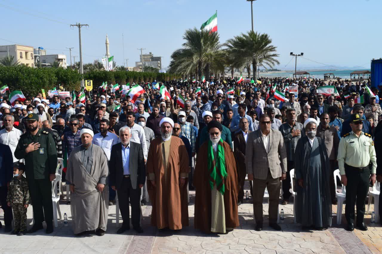 تصاویر/ راهپیمایی ۲۲ بهمن ۱۴۰۱ شهرستان بندرلنگه