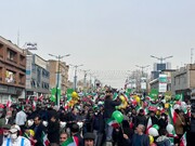 فیلم | حضور مردم شهر الوند قزوین در راهپیمایی یوم الله ۲۲ بهمن