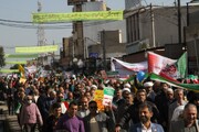 تصاویر/ راهپیمایی مردم شهرستان شوش در یوم الله ۲۲ بهمن ماه
