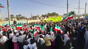 فیلم | همخوانی سرود سلام فرمانده در راهپیمایی ۲۲ بهمن بخش کاکی