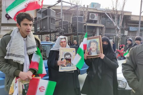 تصاویر/ راهپیمایی یوم الله ۲۲ بهمن در شهرستان نقده