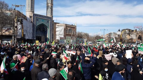 تصاویر/ حضور مردم دارالارشاد اردبیل در راهپیمایی 22 بهمن