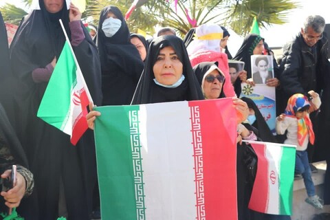 خروش مردم برازجان در 44 سالگی انقلاب