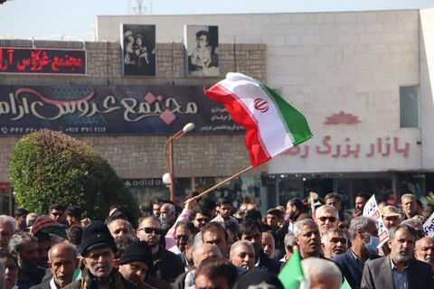 خروش مردم برازجان در 44 سالگی انقلاب