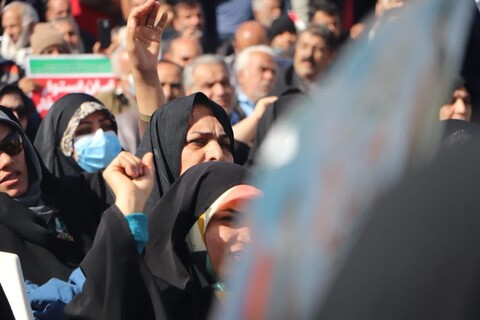 خروش مردم برازجان در 44 سالگی انقلاب