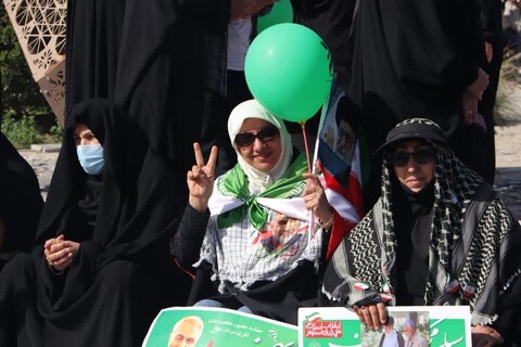 خروش مردم برازجان در 44 سالگی انقلاب