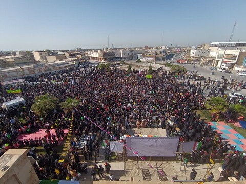 خروش مردم برازجان در 44 سالگی انقلاب
