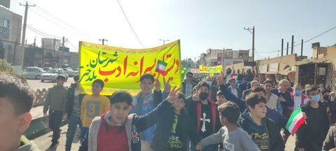 حماسه حضور مردم پلدختر در راهپیمایی یوم الله 22 بهمن