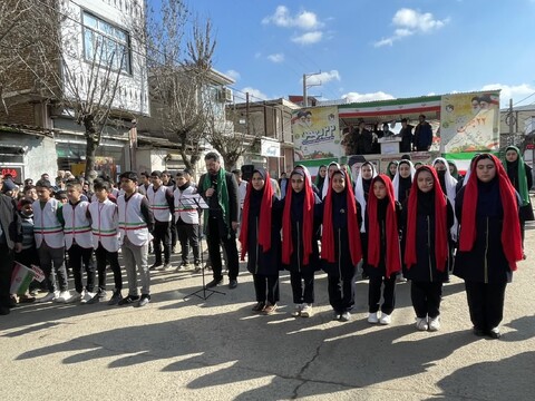 تصاویر/ راهپیمایی ۲۲ بهمن در شهرستان بیله سوار