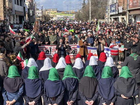 تصاویر/ راهپیمایی ۲۲ بهمن در شهرستان بیله سوار