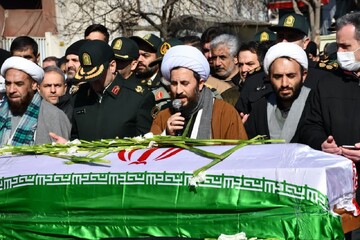 تصاویر/ تشییع پیکر شهید فراجا در شهرستان خوی