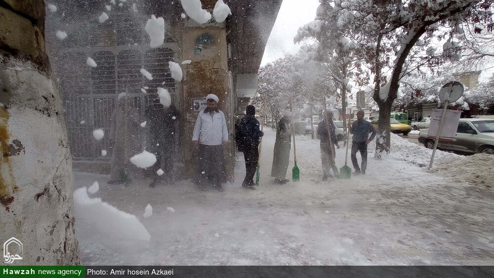 طلاب جهادی همدان برای خدمت به مردم بسیج شدند + عکس