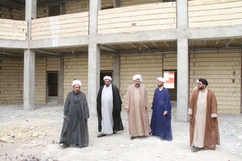 بازدیداز ساختمان در حال احداث مدرسه علمیه پیامبر اعظم(ص) خورموج
