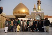 سامرا: پاکستان کے اہلسنت علماء کا امام علی نقیؑ اور امام حسن عسکریؑ کے روضہ مبارک پر حاضری