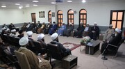 تصاویر/ دیدار مجمع ملبسین مدرسه علمیه امام خمینی(ره) بوشهر با نماینده ولی فقیه