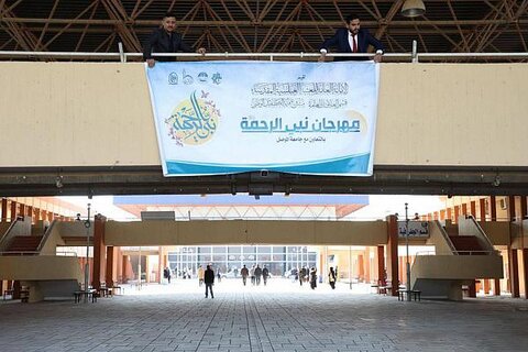 إنهاء الاستعدادات لعقد مهرجان نبي الرحمة في جامعة الموصل