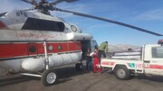 امدادرسانی هوایی به روستاهای گرفتار برف در کهگیلویه و بویراحمد