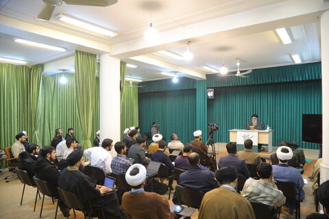 تصاویر/نشست علمی باموضوع"سنجش محتوایی حدیث،چرایی وچگونگی"درموسسه امام هادی«ع»