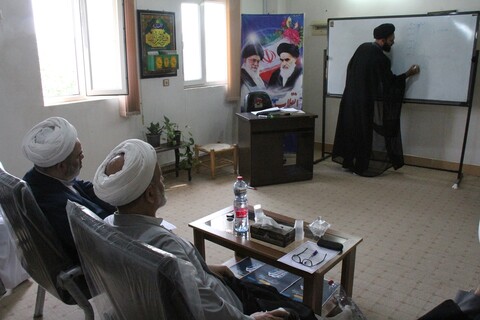 تصاویر/ برگزاری آزمون استادی حوزه علمیه بوشهر