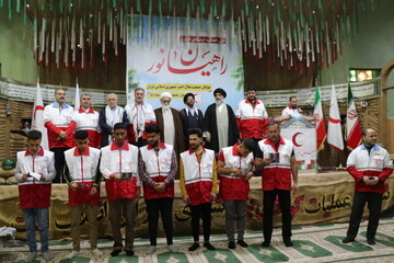 تصاویر/ آیین تحلیف اعضا سازمان جوانان جمعیت هلال احمر در جوار شهدای گمنام شلمچه