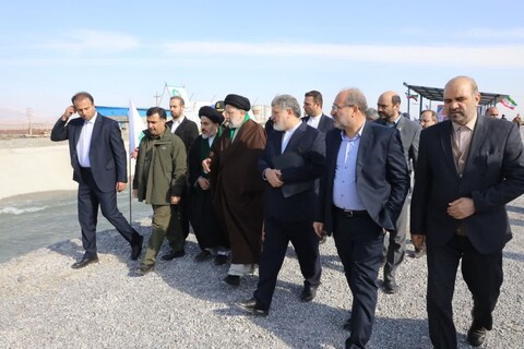 تصاویر/افتتاح تونل انتقال آب سد کانی‌سیب به دریاچه ارومیه با حضور رئیس‌جمهور