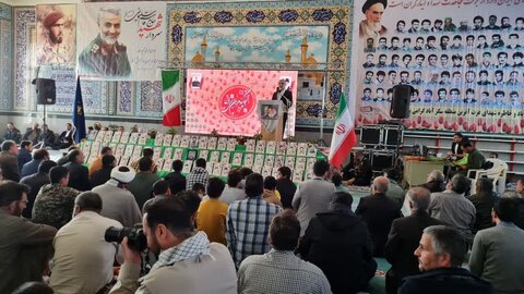 تصاویر /یادواره شهدای سگز آباد با حضور مدیر حوزه علمیه استان قزوین -عکس روح الله میرزایی