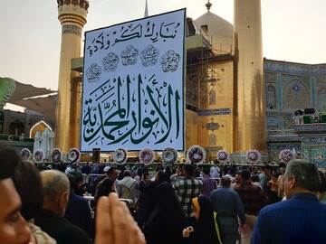 تصاویر/ حال وهوای حرم امیرالمؤمنین (ع)در جشن میلاد قمربنی هاشم