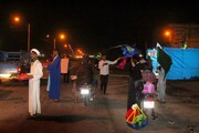 تصاویر/ برپایی ایستگاه صلواتی شام میلاد امام سجاد(ع) در جاسک