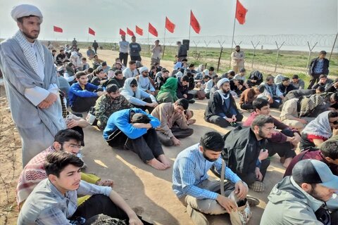 تصاویر/ بازدید طلاب کرمانشاهی از مناطق علملیاتی دوران دفاع مقدس در منطقه جنوب
