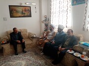 دیدار نمایندگان آیت الله اعرافی با خانواده مرحوم کرجی کرمانشاهی