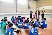 استقبال نوجوانان شهر سرمست از اجرای برنامه های ورزشی مسجد
