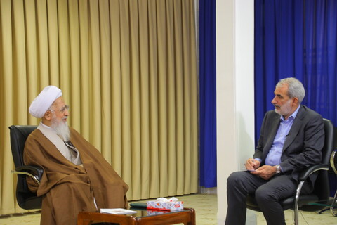 تصاویر / دیدار وزیر آموزش و پرورش با آیت الله العظمی جوادی آملی