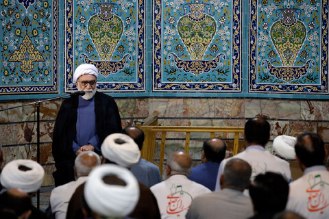 تصاویر/ حضور تولیت آستان قدس رضوی در مسجد جامع خرمشهر