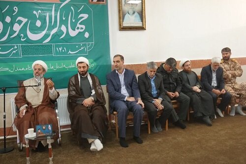 حجت الاسلام صادق ایرانی در جمع «جهادگران حوزوی»، شرکت کننده در دوره آموزشی